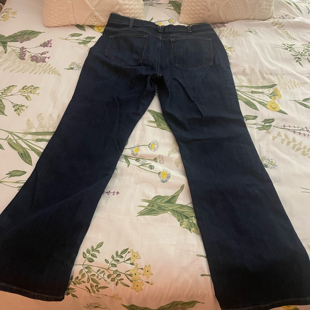 Duluth Trading Co Dark Blue Women's Boot Cut Jeans - Picture 6 of 6